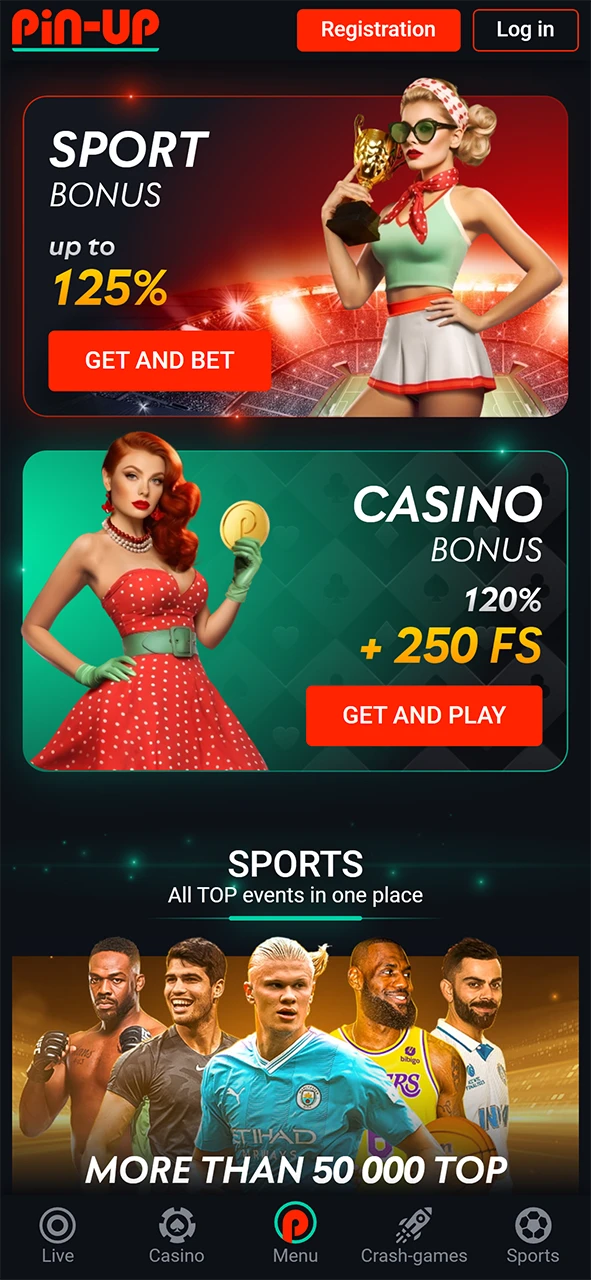 Access the Pin-Up Casino site from any device.