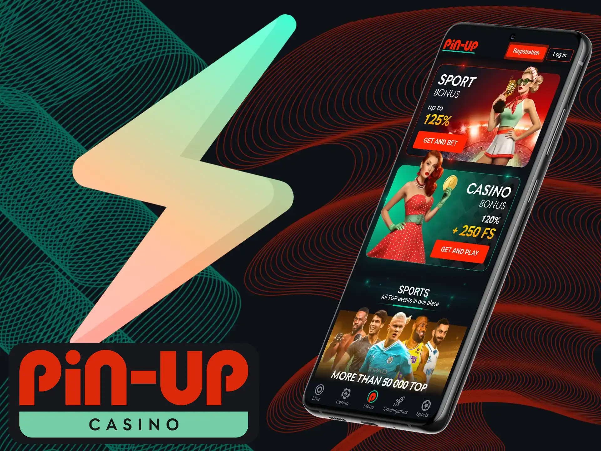 The design and interface of Pin-Up Casino were originally created with an emphasis on mobile devices.