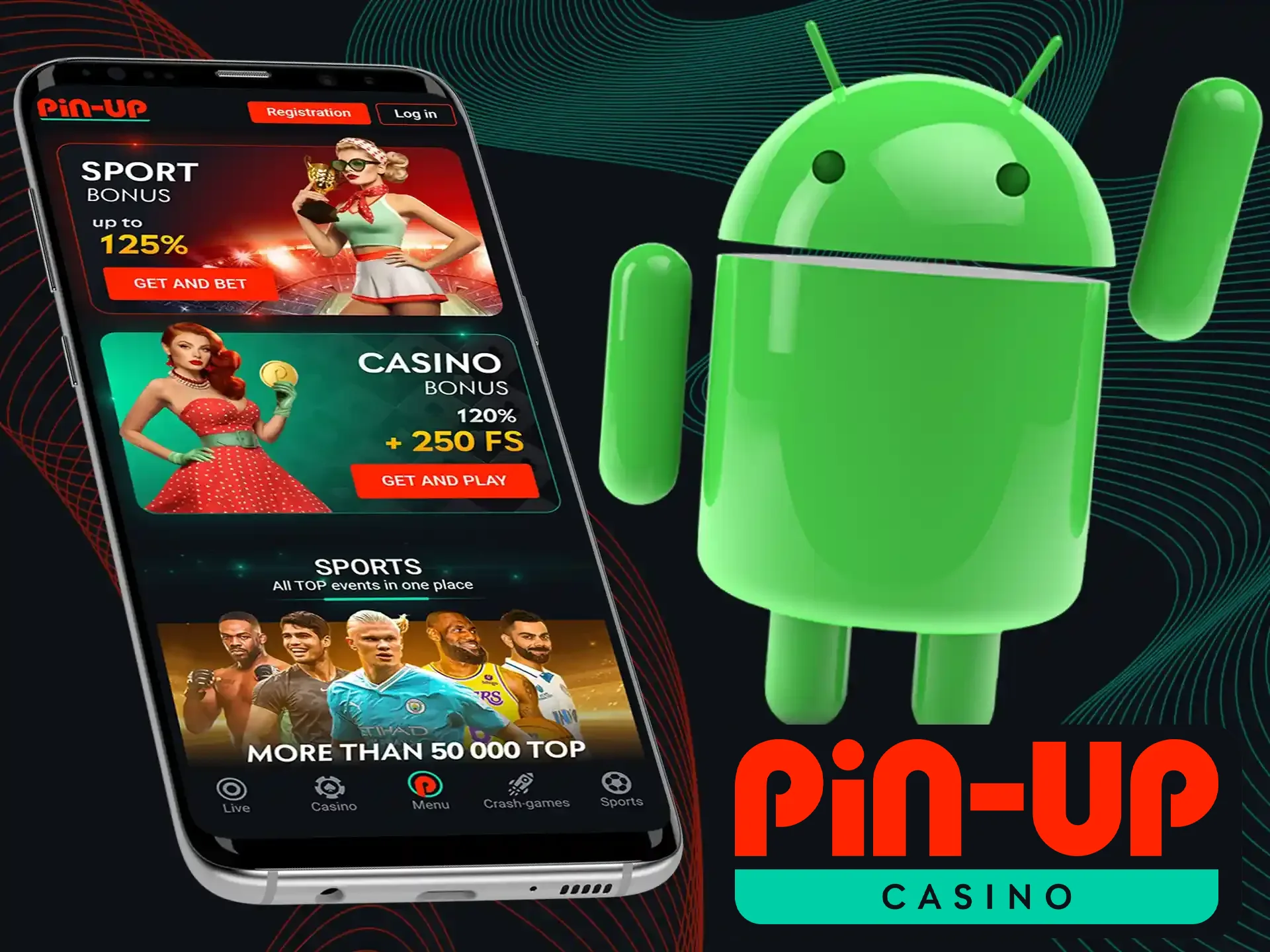 You are able to enjoy Pin-Up Casino on your Android device.