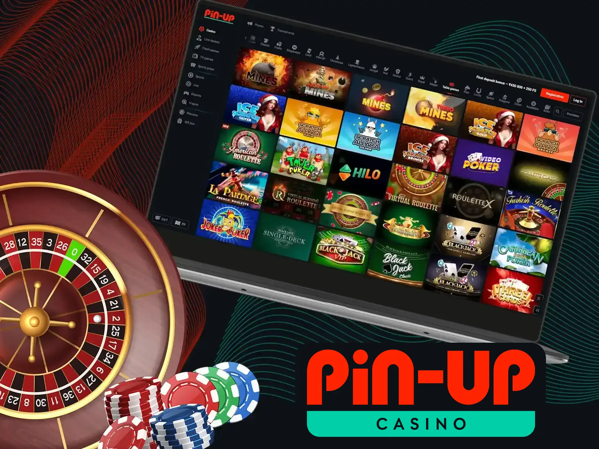 Pin-Up Casino provides a wide selection of the most popular table games!