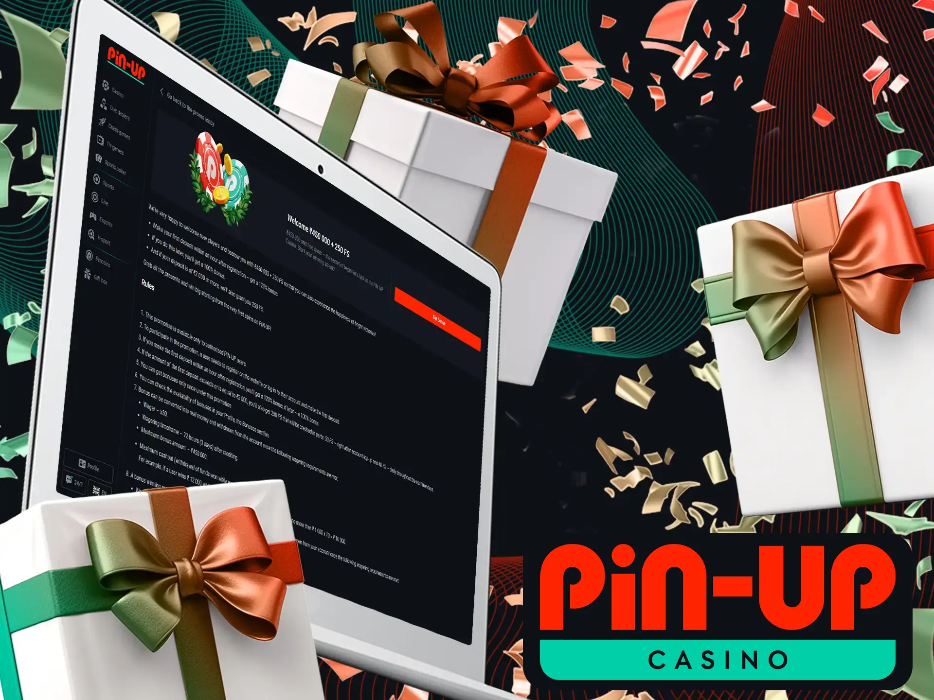 To obtain a welcome bonus at Pin-Up, simply register quickly and make your initial deposit as a new user.