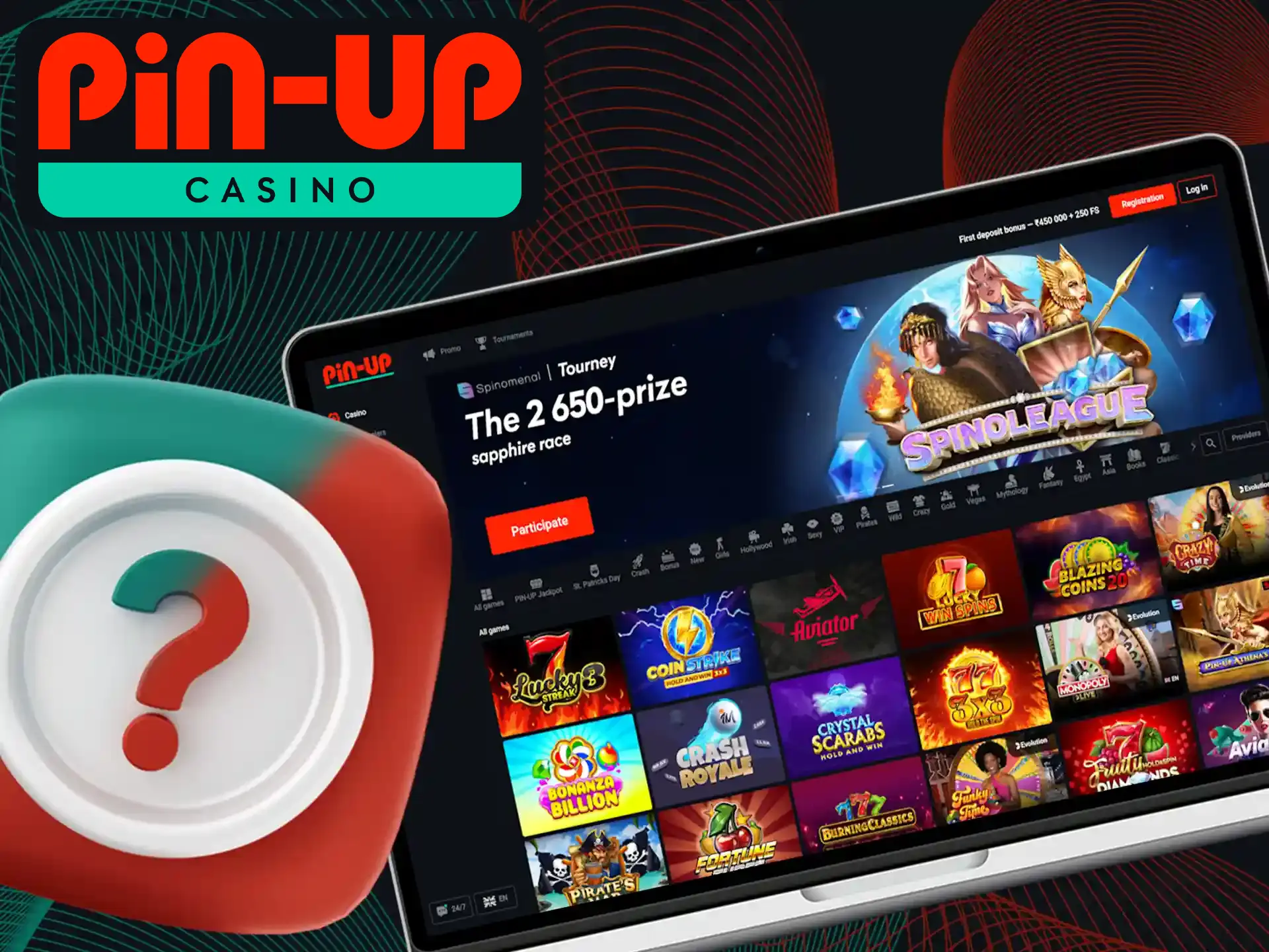 To begin your journey at Pin-Up Casino, you must sign up and complete your account information.