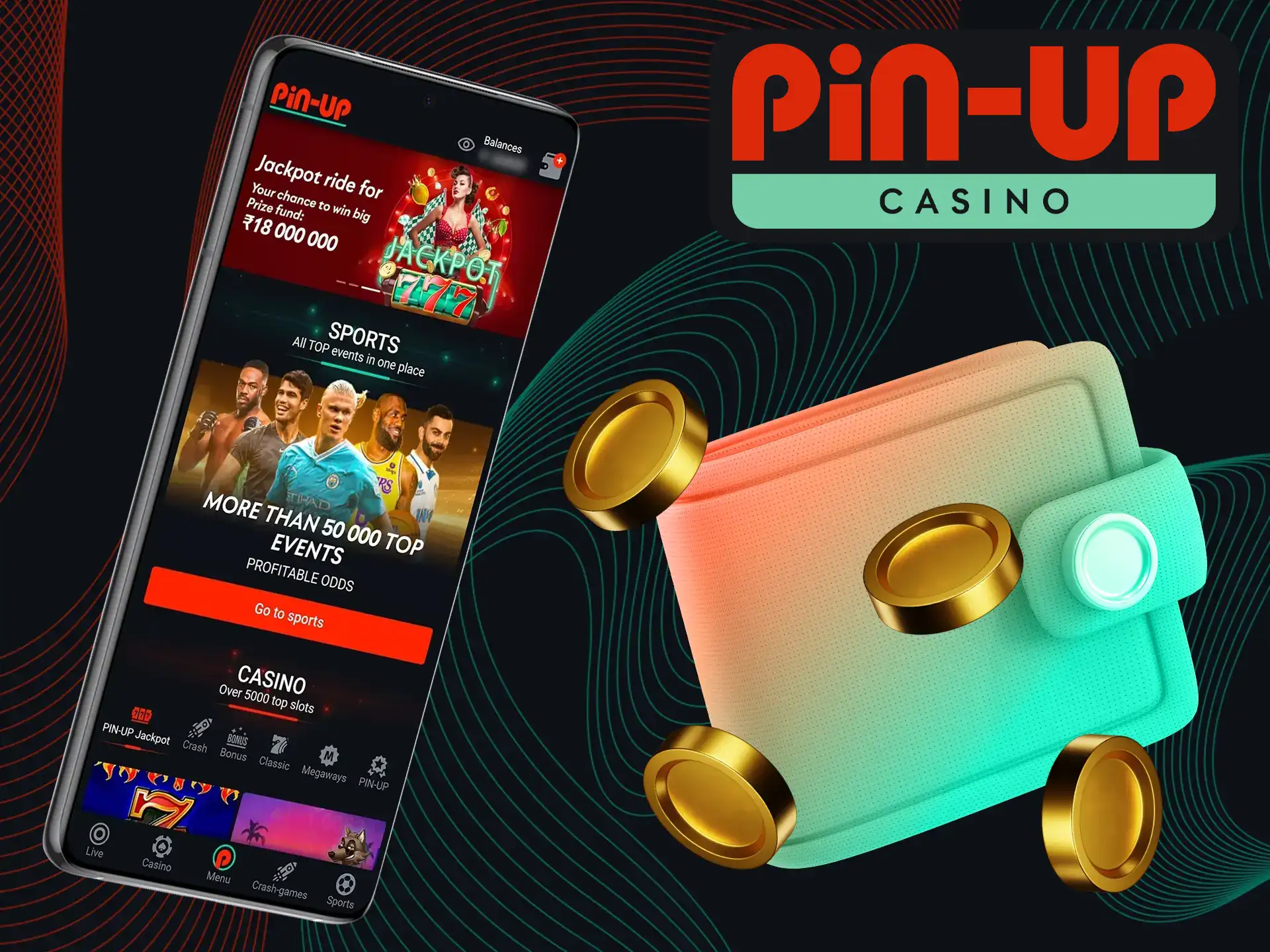 Explore the convenience and functionality of the Pin-Up Casino mobile application.